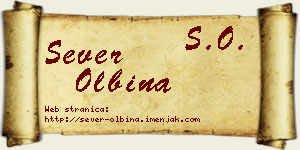 Sever Olbina vizit kartica